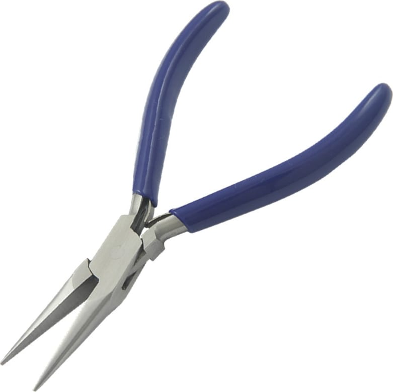 Techni-Pro PLR-130 - Pliers, Long Nose, Chain, 5.5' OAL, Smooth Jaw, PVC Handle, Stainless Steel