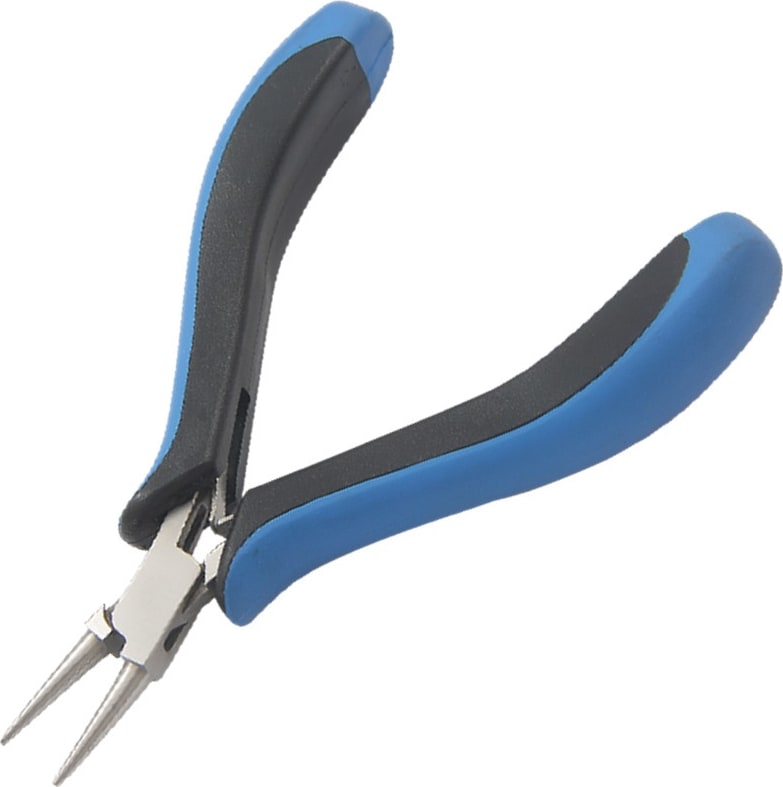 Techni-Pro PLR-172 - Pliers, Long Nose, Round, 4.75' OAL, Smooth Jaw, Ergo Handle, Stainless Steel