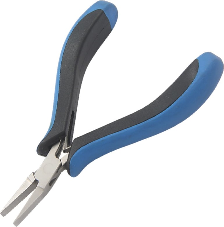 Techni-Pro PLR-173 - Pliers, Long Nose, Flat, 4.75' OAL, Smooth Jaw, Ergo Handle, Stainless Steel
