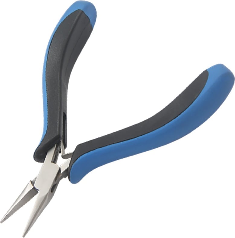 Techni-Pro PLR-174 - Pliers, Long Nose, Chain, 4.75' OAL, Serrated Jaw, Ergo Handle, Stainless Steel