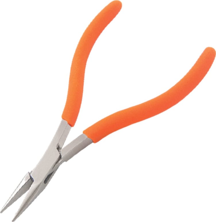 Techni-Pro PLR-228 - Pliers, Utility, Chain Nose, 5' OAL, Smooth Jaw, Foam Handle, Stainless Steel