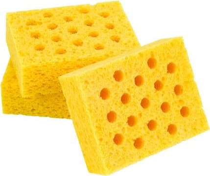 Techspray CS-14M - Sponge w/Multiple Holes, Fits Weller, 2.2' x 2.75' x 1' Thick