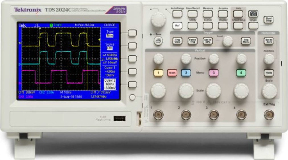 Tektronix TDS2014C - Digital Storage Oscilloscope (4 Channels, 100 MHz)