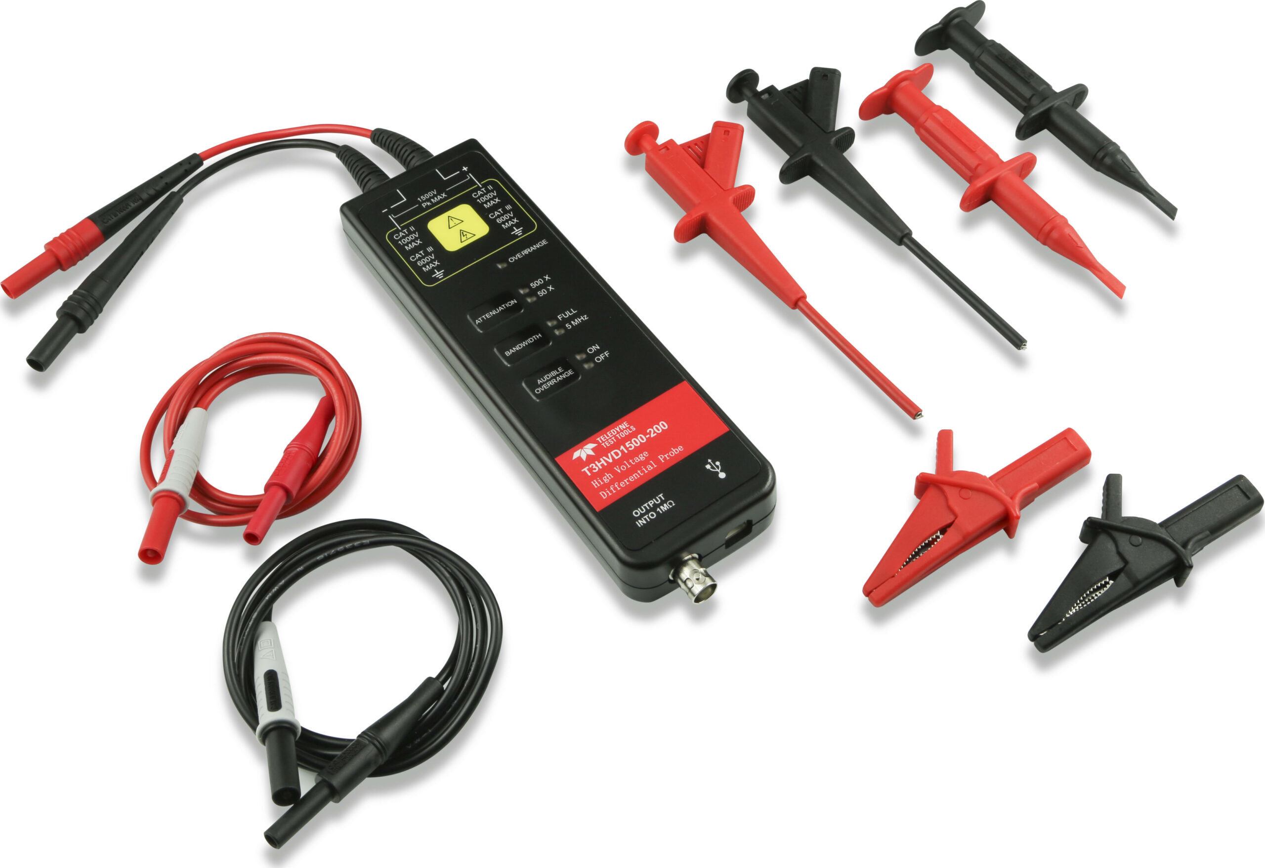 Teledyne Test Tools T3HVD1500-70 - High Voltage Differential Probe (1500 V Peak, 70 MHz)