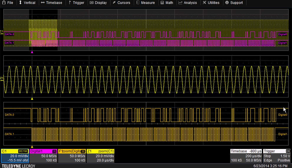 Teledyne Test Tools T3DSO2000-MSO Logic Analyzer Software