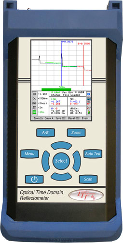 Terahertz FTE-1700-1310 1310nm SM Bluetooth OTDR with LTS, Video Scope Capability