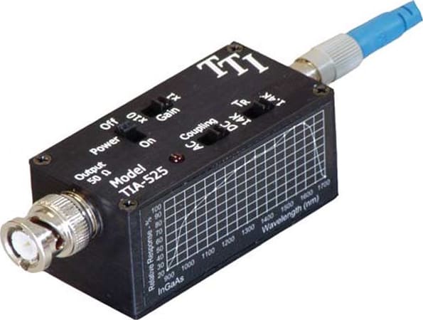 Terahertz TIA-525S-FC Silicon, DC to 125 MHz O/E Converter with FC Fiber Interface