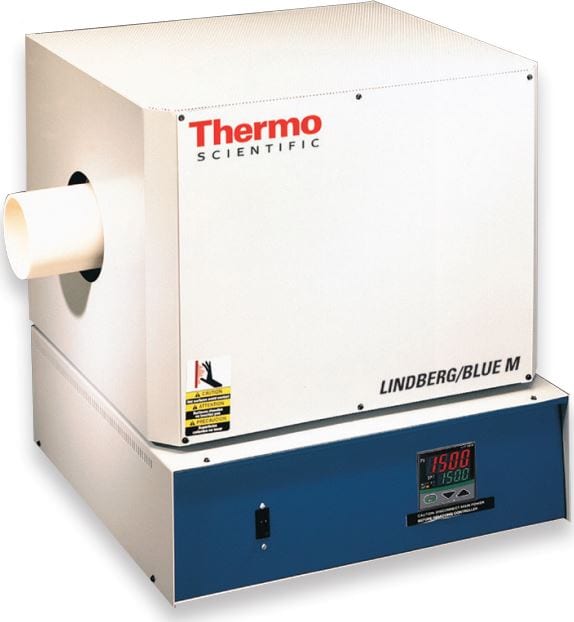 Thermo Scientific LBM STF55433PBC-1 - Lindberg/Blue M 500-1500C General-Purpose Tube Furnace, Single 12-Inch Zone, 1 to 3-Inch Tube Size, C Type 25-Program 500-Segment Controller, Over Temperature Controller, 208/240V, 50/60Hz