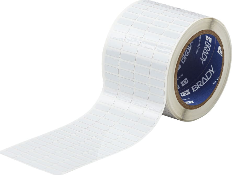 Brady THT-1-797-10 - High Temperature Glossy 2 mil Polyimide Labels, 0.25' x 0.75', 10000/Roll, 4/Row