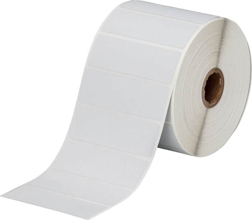Brady THT-18-428-1.5-SC - Metallized Polyester And Rating Plate Labels, 1' H x 3' W, Light Gray, 1500/Roll