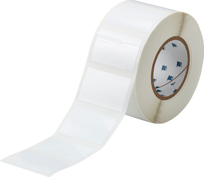 Brady THT-24-423-1 - Harsh Environment Multi-Purpose Polyester Labels, For 3' Core Printers, 1.75' x 2.75', White, 1000/Roll