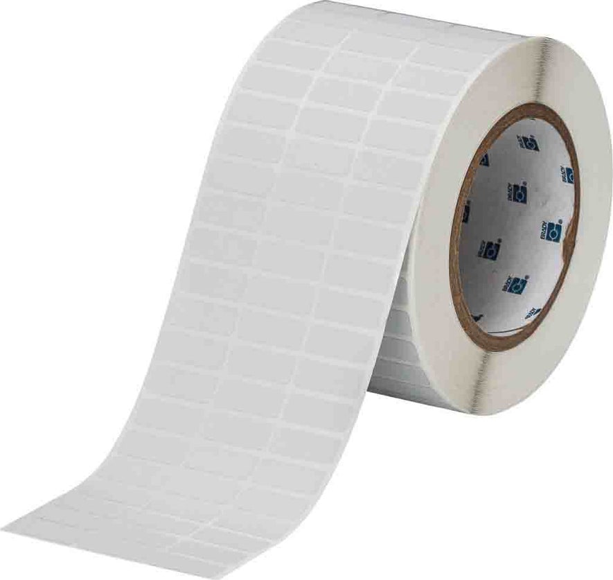 Brady THT-3-428-10 - Labels, Rating Plate and PCB, Metallized Matte Polyester, Light Gray, 0.375 x 1in