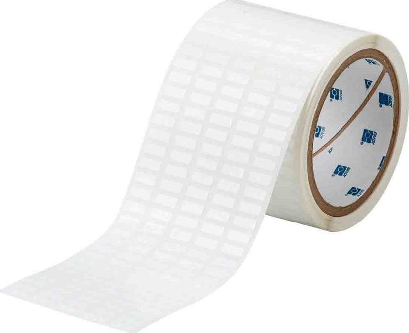 Brady THT-36-423-10 - Glossy Polyester Labels, .2' H x .5' W, 3' Core, 10,000/Roll