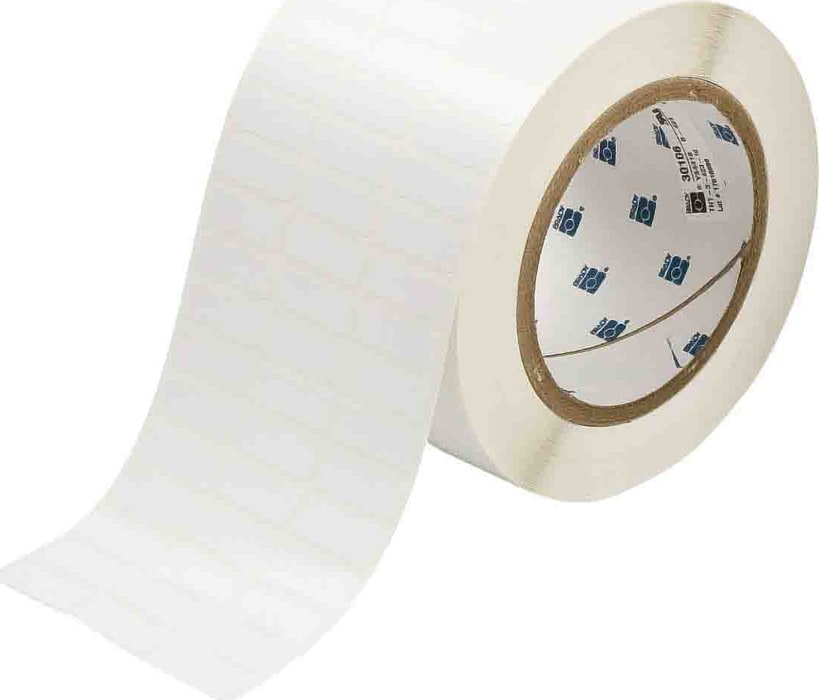 Brady THT-4-423-10 - Harsh Environment Multi-Purpose Polyester Labels for 3' Core Printers - 0.25' x 1.5' White