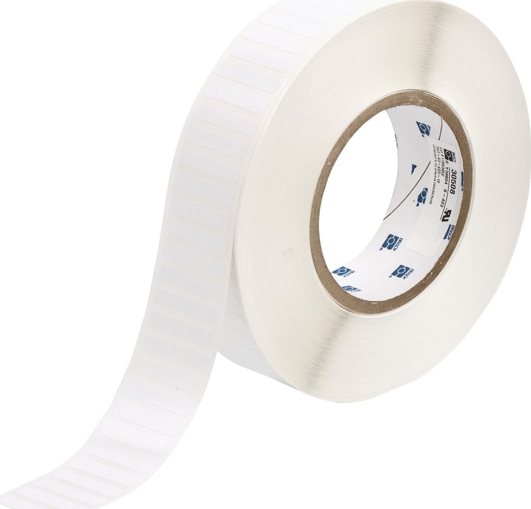 Brady THT-43-423-10 - Harsh Environment Multi-Purpose Polyester Labels for 3' Core Printers - 0.25' x 1.25' White