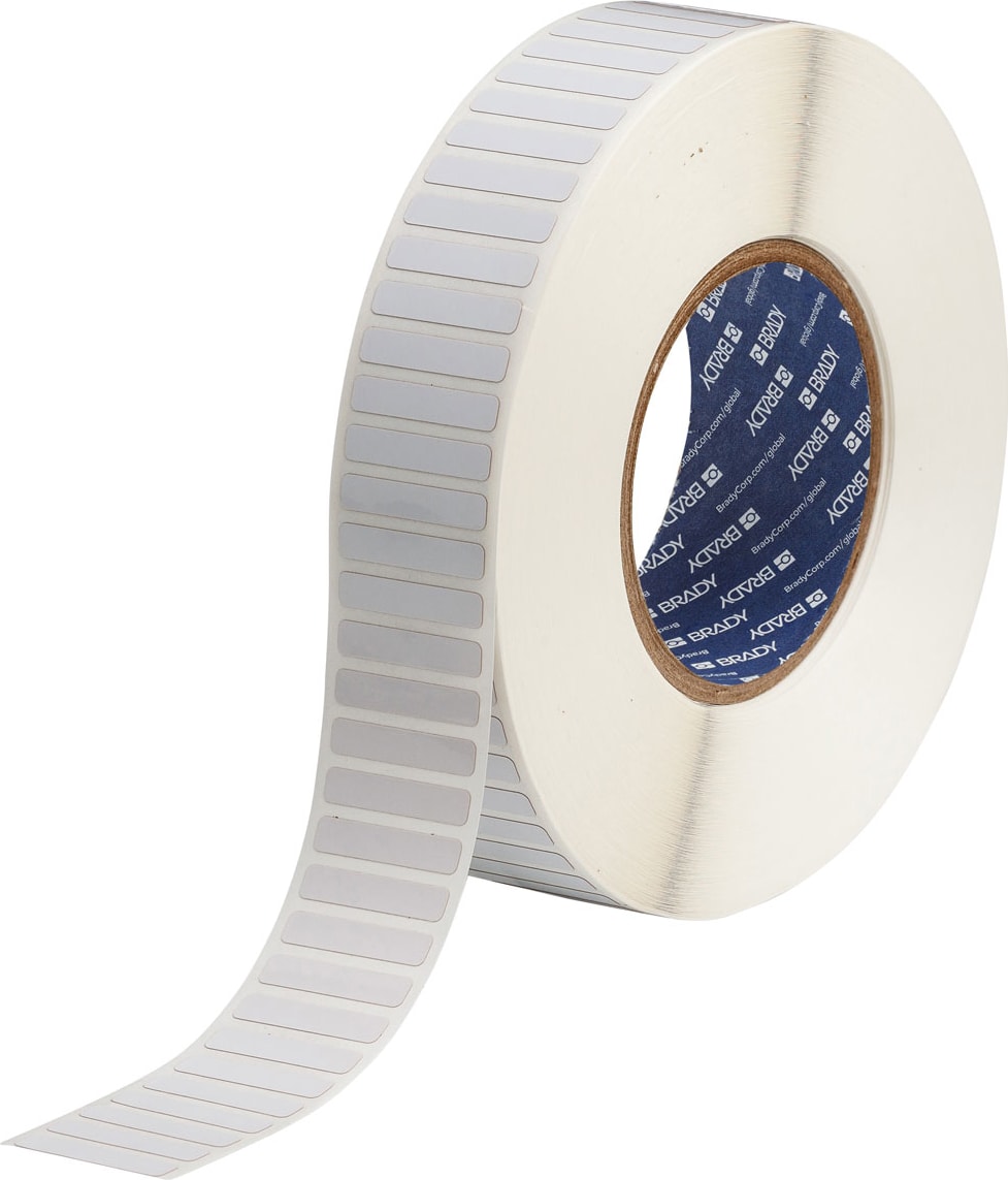 Brady THT-43-797-10 - Labels, High Temperature, Glossy, 2 mil, Polyimide, 0.25x1.25, 10000/RL, 1/Row