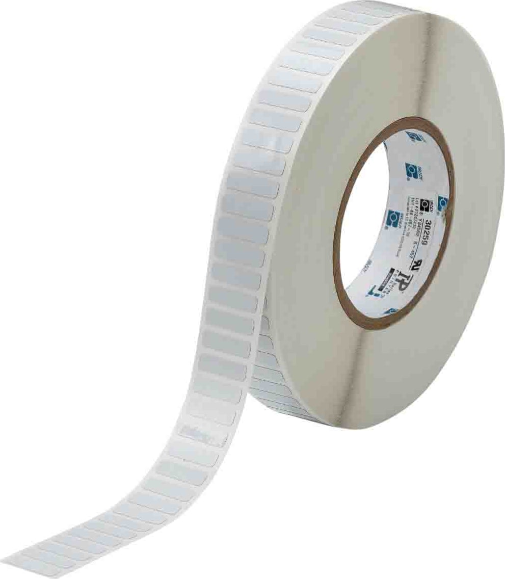 Brady THT-49-797-10 - High Temperature Glossy 2 mil Polyimide Labels 0.25 x 0.9 10000/RL QTY/Row 1