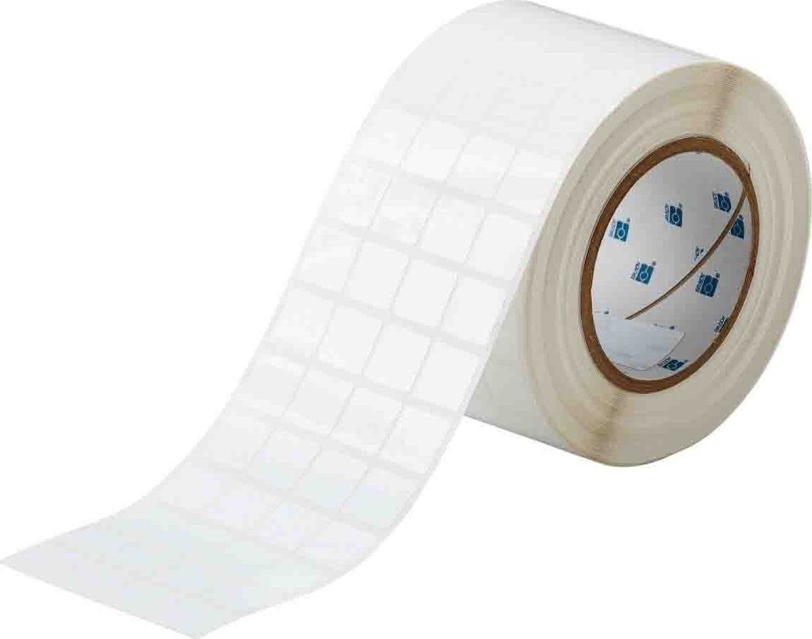 Brady THT-50-423-10 - Harsh Environment Multi-Purpose Polyester Labels for 3' Core Printers - 0.75' x 0.75' White