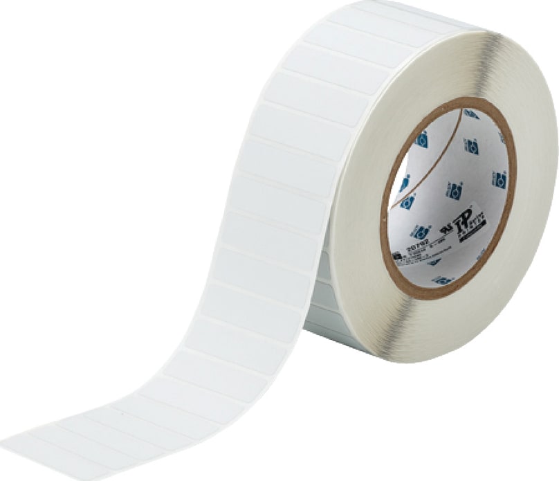 Brady THT-53-428-3 - Thermal Transfer Printable Labels, Metallized Polyester, 2' x 1/2' 3,000/Roll