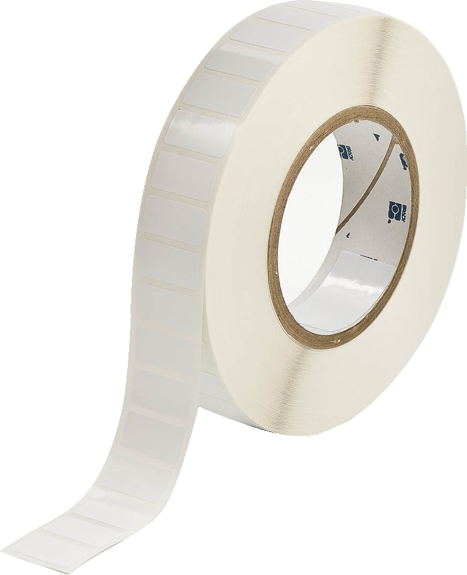 Brady THT-59-423-10 - Harsh Environment Multi-Purpose Polyester Labels for 3' Core Printers - 0.5' x 1' White