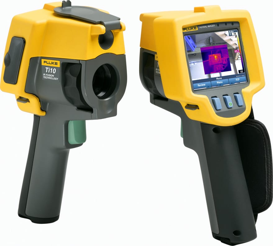 Fluke TI10 Building and Industrial Thermal Imagers - Detector Size: 160 x 120 Sensor, Thermal Sensitivity: 200, Temperature Range Max: 482 F