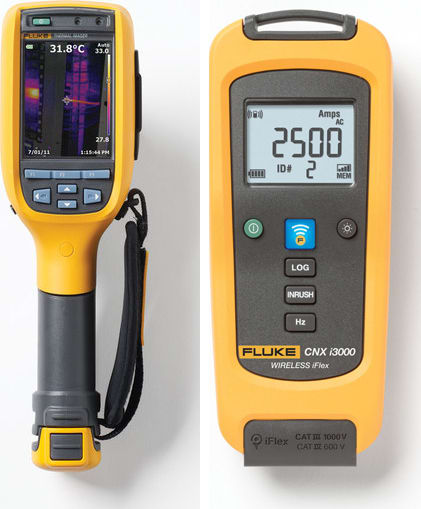Fluke Ti125/C3i Industrial-Commercial Thermal Imager and iFlex AC Wireless Current Module