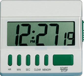 General Tools TI872 - Two-Channel Timer Stopwatch with Clock