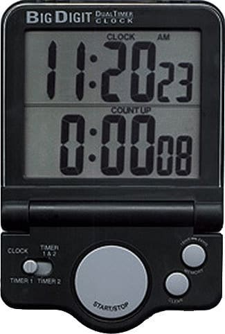 General Tools TI895B - Jumbo Display Two-Channel Timer-Stopwatch with Clock