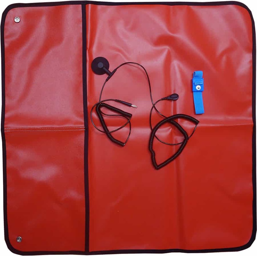 Transforming Technologies FSM2424RSG - Field Service Mat w/Hardware, 2′ x 2′, Red