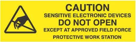 Transforming Technologies LB9040 - ESD Caution Label, 5/8'x2', 500/Roll