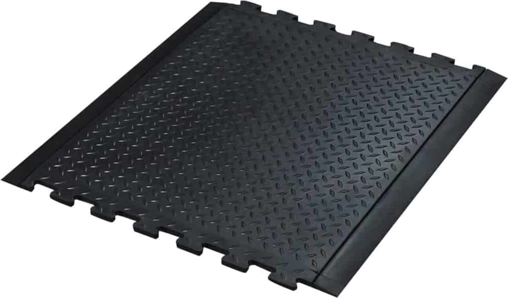 Transforming Technologies FM9C - ComfortTREAD Diamond-Plate Anti-Fatigue ESD Mat, Interlocking Center Piece