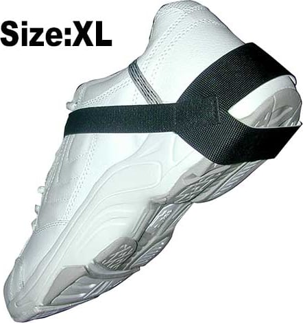 Transforming Technologies HG1360XL - Heel Grounder, Stretch Hook & Loop Strap, XL (Black)