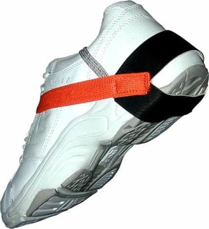 Transforming Technologies HG1370 - Heel Grounder, Stretch Hook & Loop Strap, Hi-Vis (Orange)