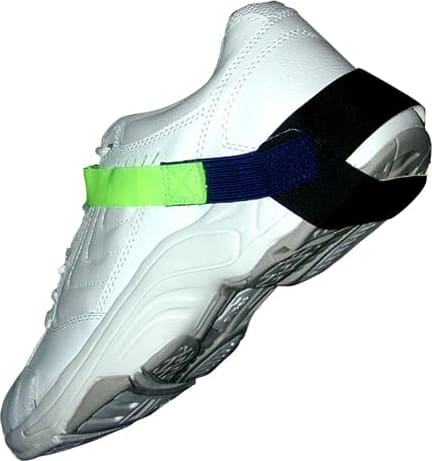 Transforming Technologies HG1390S - Heel Grounder, Stretch Hook & Loop Strap, Hi-Vis (Yellow-Green)