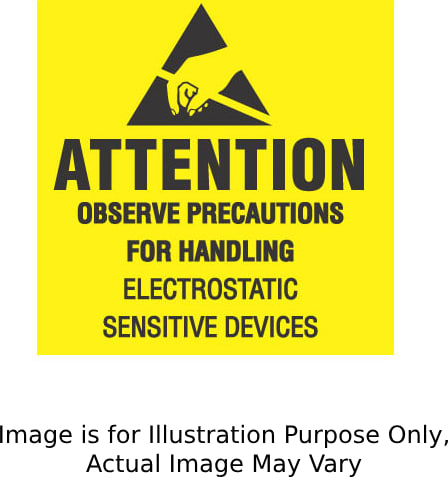 Transforming Technologies LB9079 - 'Attention Observe Precautions For Handling Electrostatic Sensitive Devices' Labels, Removable, 4' x 4'