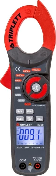 Triplett 9325 - True RMS 1000A AC/DC Clamp-on Meter