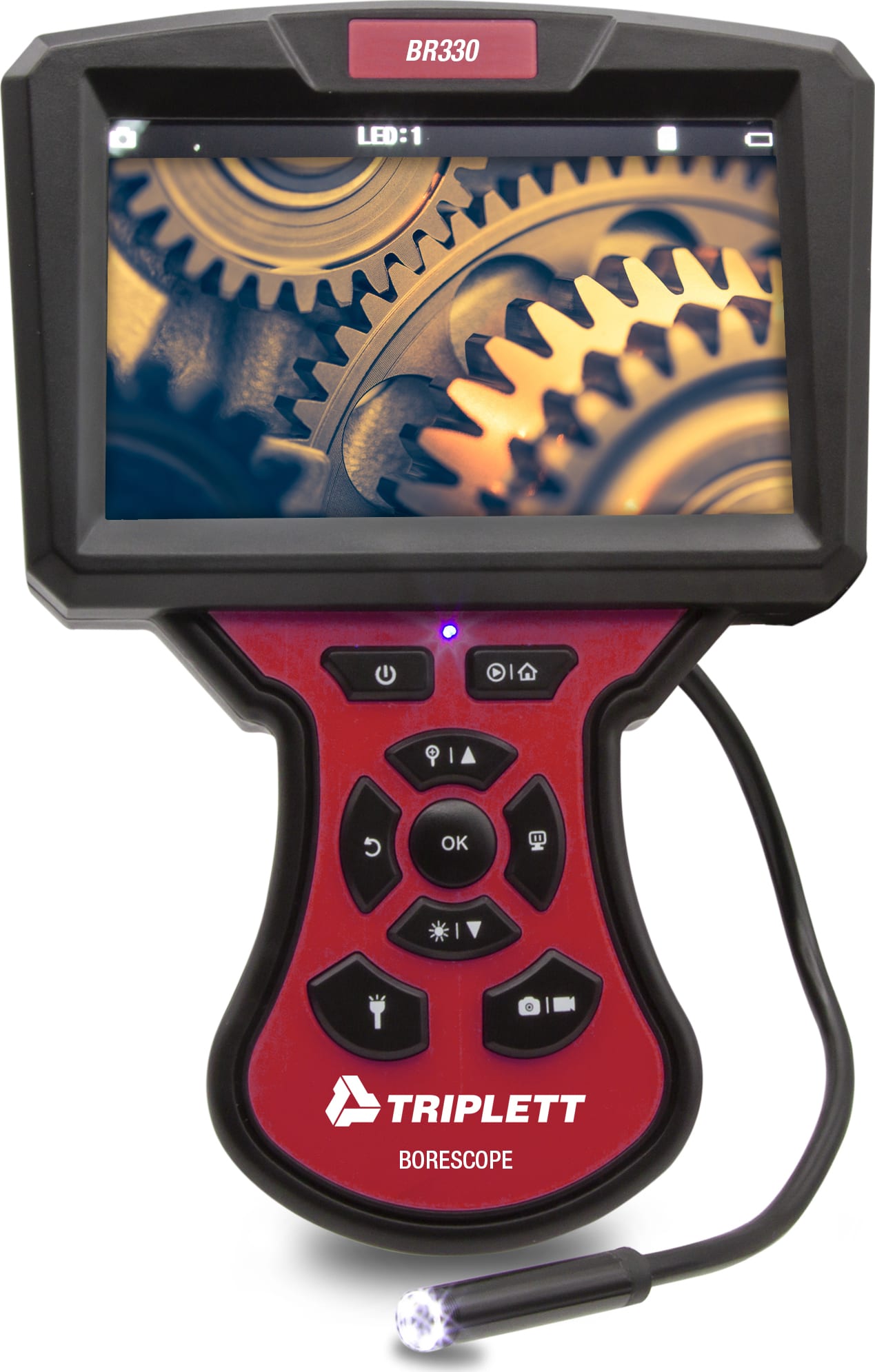 Triplett BR330 - High Definition Auto Focus Borescope (9mm Camera, 5m Cable)
