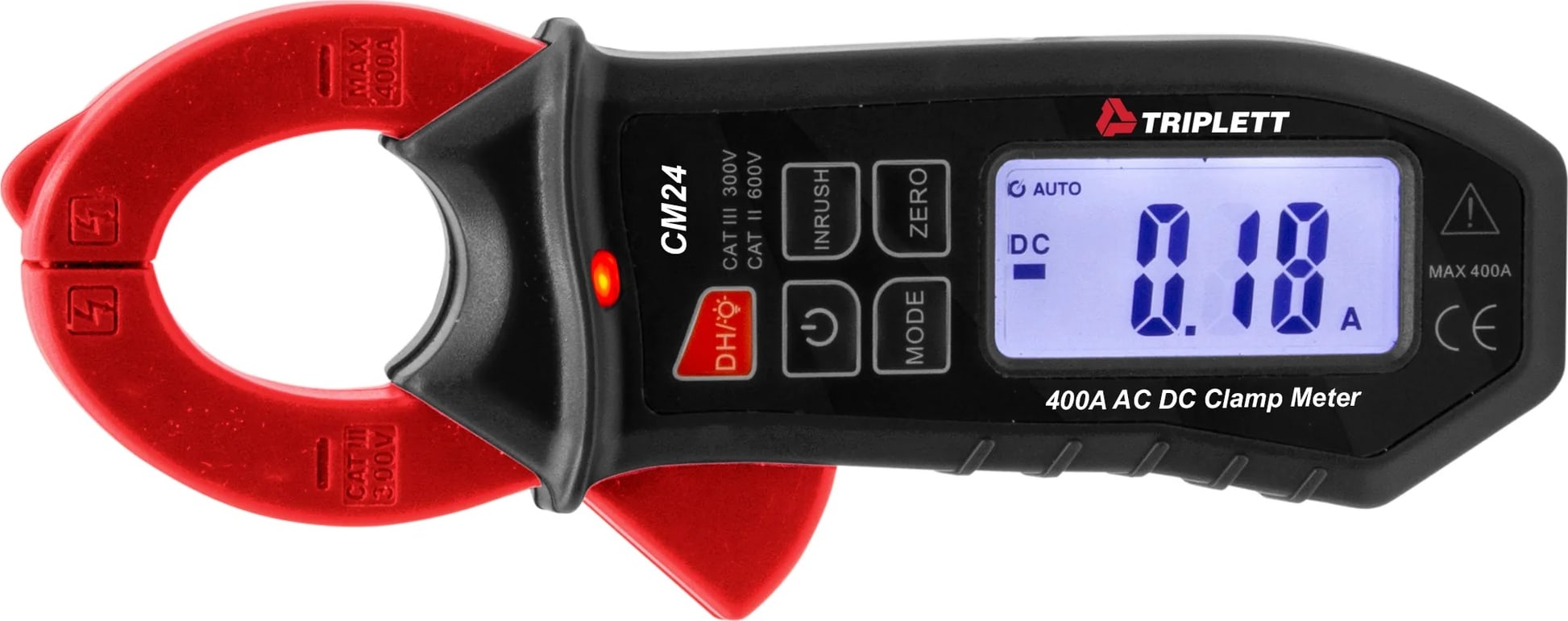 Triplett CM24 - 400A TRMS AC/DC Mini Clamp with Inrush