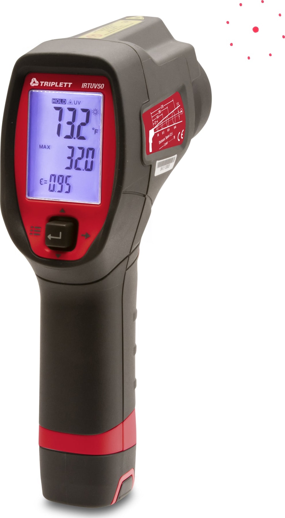 Triplett IRTUV50 - IR Thermometer with UV Leak Detection