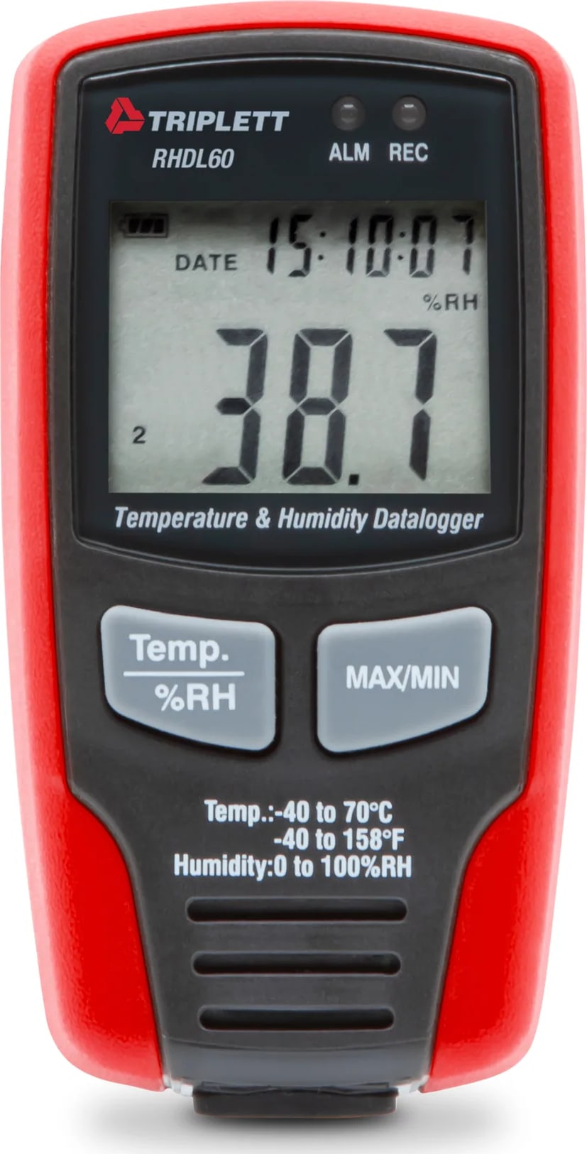 Triplett RHDL60-NIST - Humidity and Temperature Datalogger with Certificate of Traceability to N.I.S.T