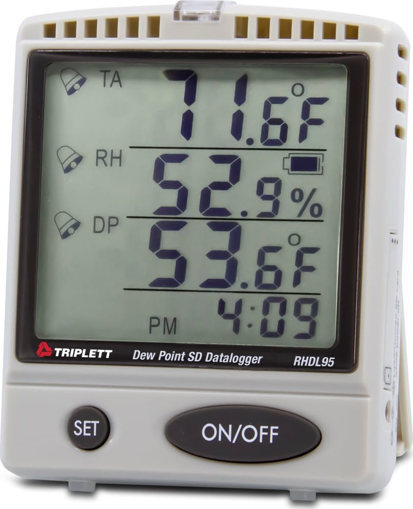 Triplett RHDL95 - Humidity/Temperature/Dew Point Monitor with SD Card Datalogging