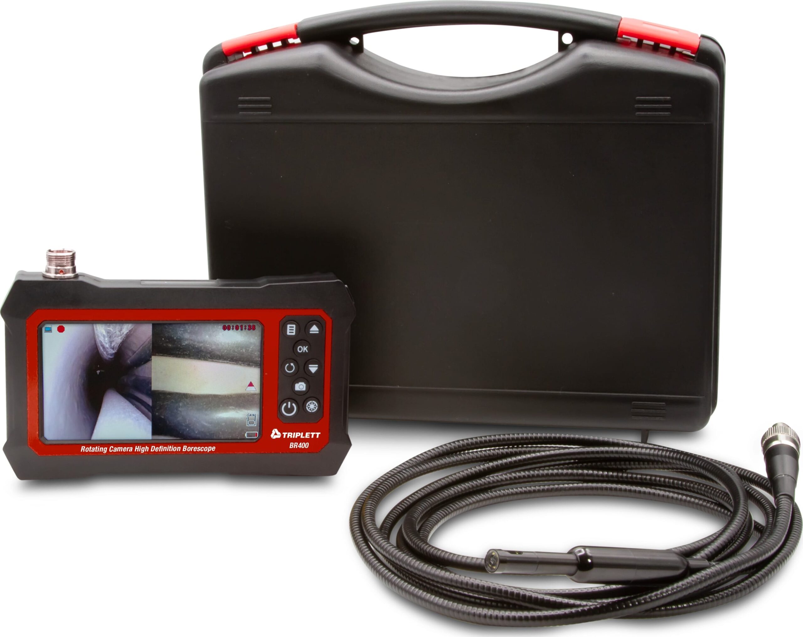 Triplett BR400 - 360 Degrees Rotating High-Definition Dual Camera Borescope