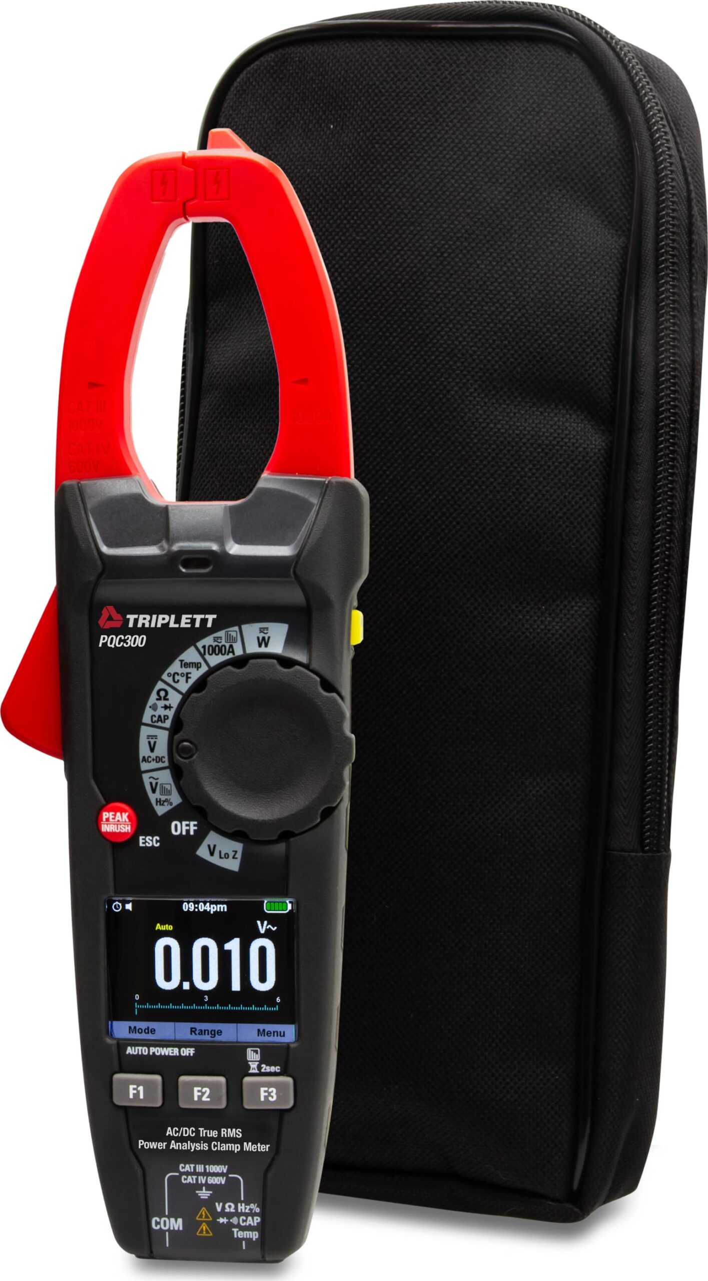 Triplett PQC300 - Single Phase True RMS Power Quality Clamp Meter
