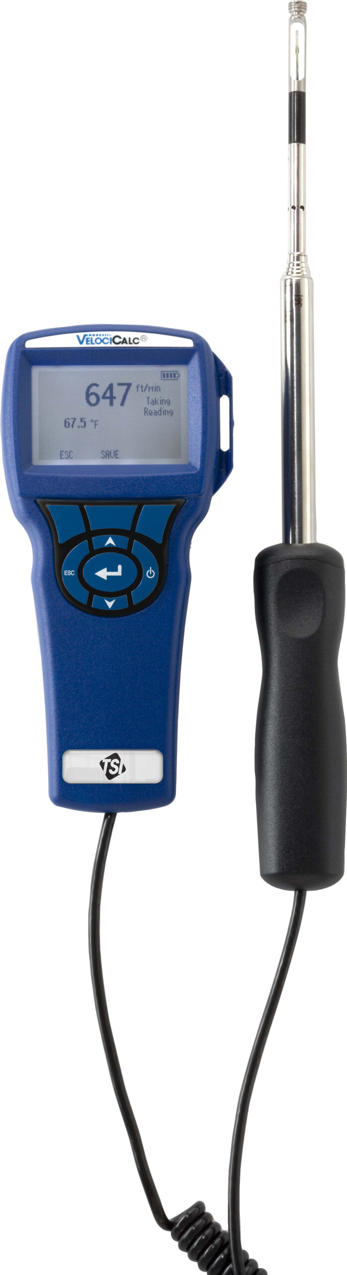TSI 9535 VelociCalc Air Velocity Meter with Straight Probe