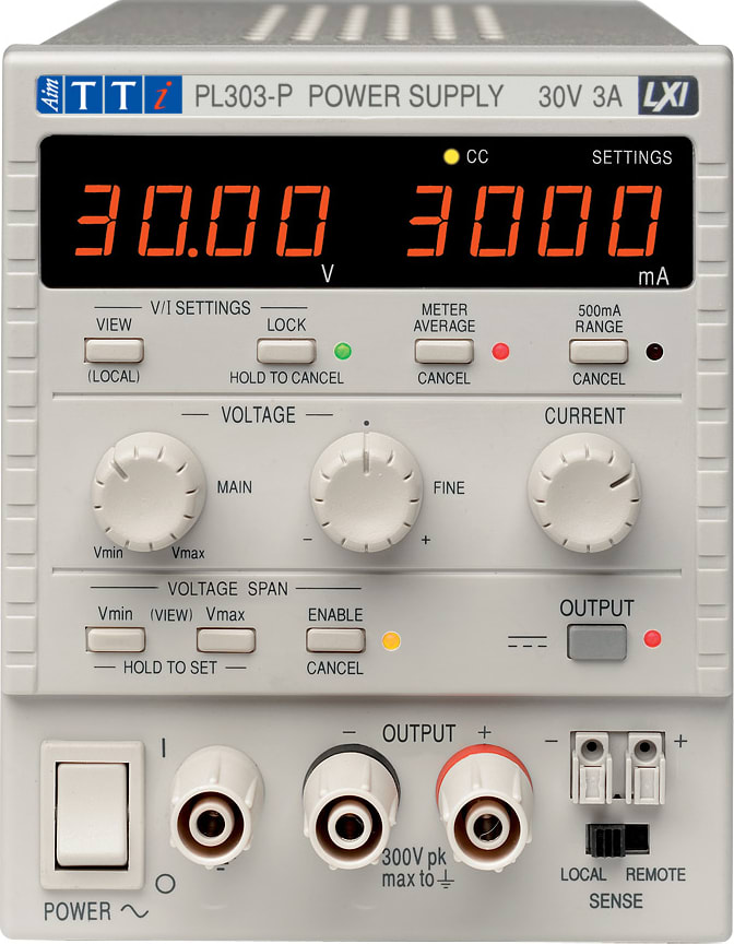 TTi PL303-P - Single 0-30V/0-3A USB/RS232/LAN(LXI)/Analog