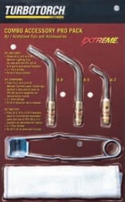 TurboTorch COMBO PRO PACK - Extreme Combo Accessory Pro Pack with Tips, Flint Striker, Torch Shield (Part No. 0386-0577)