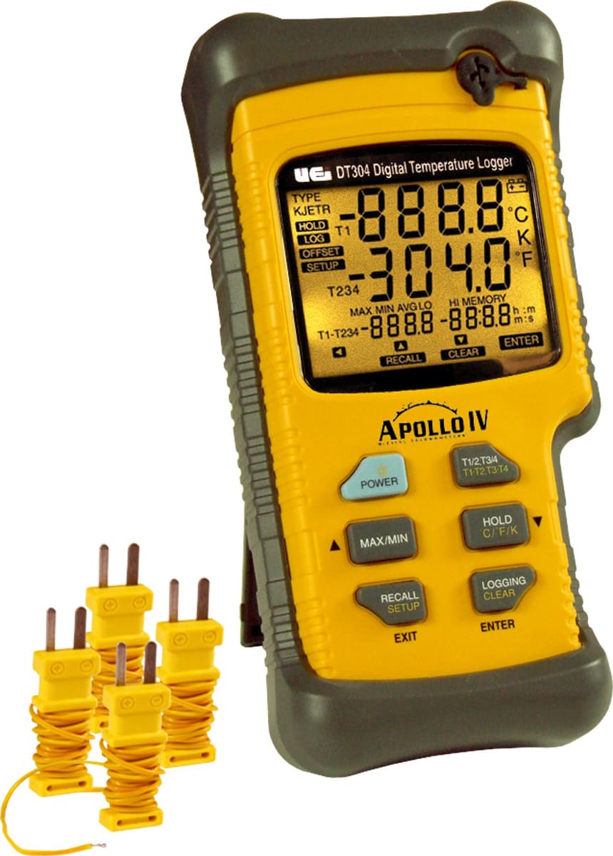 UEi DT304 - Quad Input Logging Thermometer