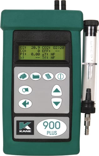 UEi KM900PLUS Handheld Combustion Efficiency Analyzer with Hydrogen Compensated Sensor