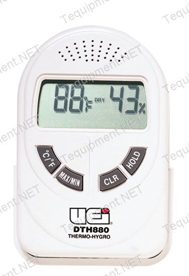 UEi DTH880 32 to 122°F Digital Temperature/Humidity Indicator