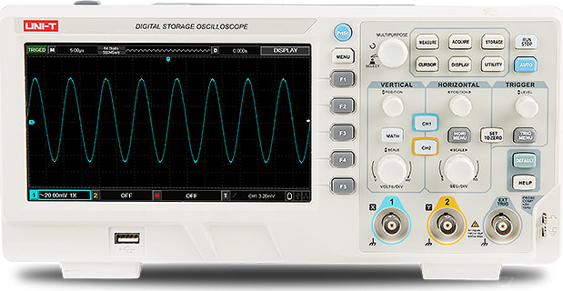 UNI-T UTD2202CEX+ - Digital Oscilloscope (2 Channels / 200 MHz)